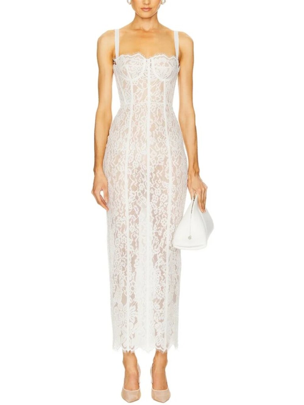 NWT Dino Tabucci White Maxi Dress — Size 2